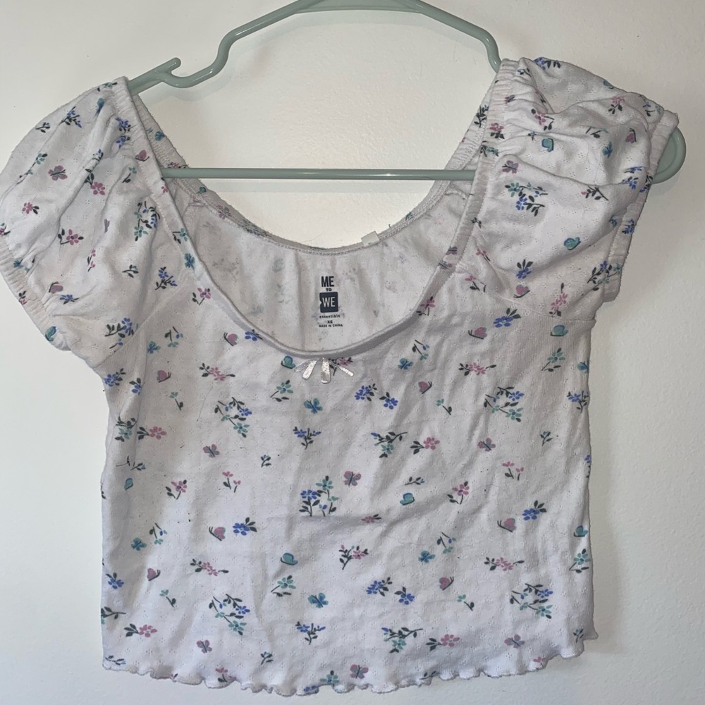 Floral crop top
